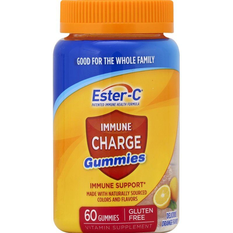 วิตามิน Ester-C Immune Charge Gummies Delicious Orange Flavor 60 each
