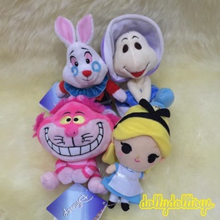 พวงกุญแจ Alice in The Wonderland Set 4pcs อลิส Alice Cheshire White Rabbit Oyster