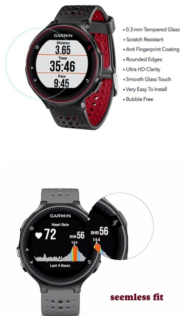 กระจกนิรภัยกันหน้าปัด GARMIN Forerunner 235 จัดส่งด่วนจากคลังกทม.ภายใน24ชม.