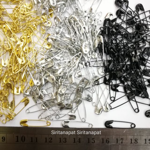 ปลีก/ส่ง เข็มกลัด 2 ซม. เนื้อทองเหลือง 20ชิ้น ไม่ขึ้นสนิมจ้า!! เข็มกลัดประกอบงาน