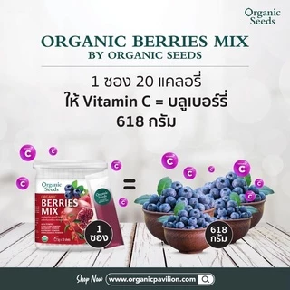 Organic Seeds Berry Mix ออร์แกนิคเบอร์รี่ มิกซ์ Organic Seeds Berries Mix Powder (5gx10Sachet)