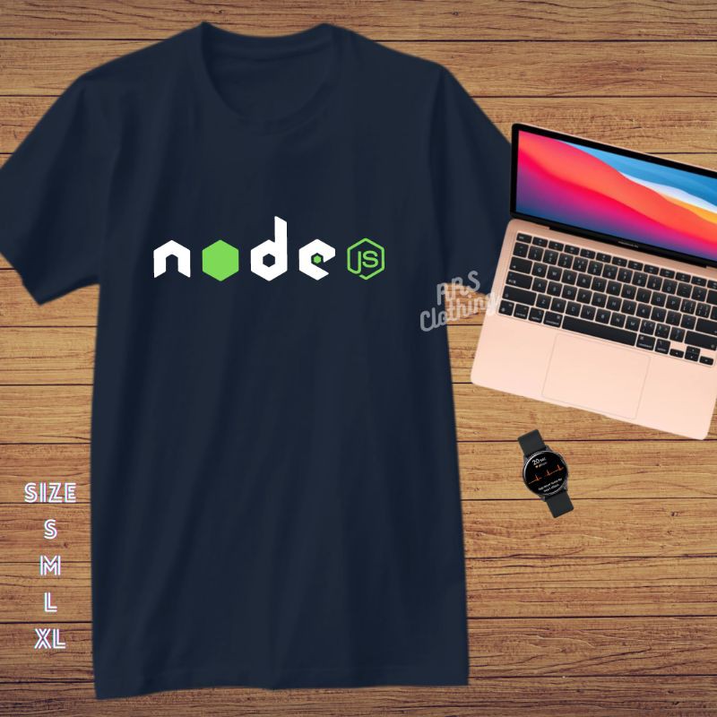 เสื้อยืด Cotton Combed 20s โปรแกรมเมอร์ Node JS Java Script TSP106
