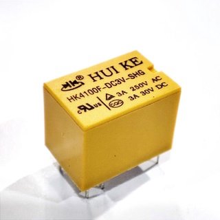 รถกระป๋อง รีเลย์ Relay 3V 3A HUI KE (ของแท้) รีเลย์รถกระป๋อง รุ่นนี้รองรับมอเตอร์รอบสูง