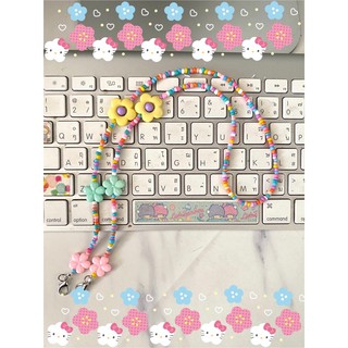 🌸พร้อมส่ง🌸สายคล้องแมสลูกปัด สุดcute คล้องแมสได้ทุกแบบ