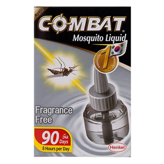 ✨นาทีทอง✨ คอมแบท รีฟิลน้ำยาเติมเครื่องไล่ยุง สูตรไร้กลิ่น Combat Mosquito Liquid Refill Fragrance Free