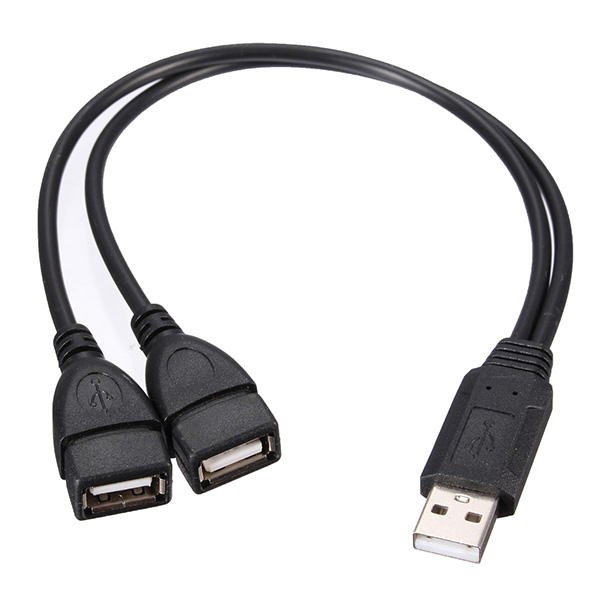SALE USB 2.0 ชายไปยัง 2 แจ็ค USB คู่หญิง Jack Y Splitter Hub สายไฟสาย USB Adapter #คำค้นหาเพิ่มเติม HDMI Switch Adapter Network HDMI สายสัญญาณ