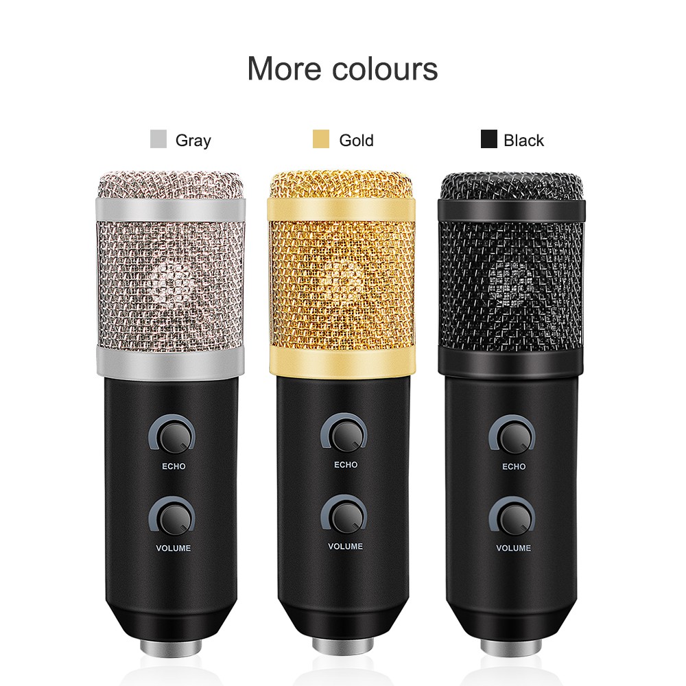 Ultra-low Noise Echo Reverb Microphone USB Condenser Microphone For ...