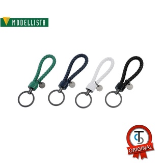 [ใหม่] Modellista Leather Key Ring Green/Navy Blue/White/Black พวงกุญแจหนังโมเดลลิสต้า สีเขียว/กรม/ขาว/ดำ