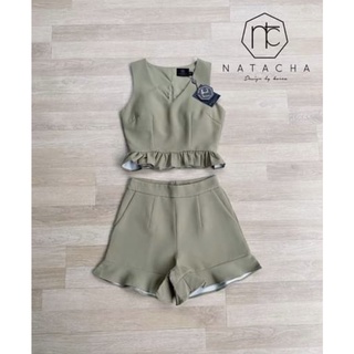 *เฉพาะเสื้อ เสื้อครอป งานป้าย Natacha ป้ายห้อย ไซส์ L