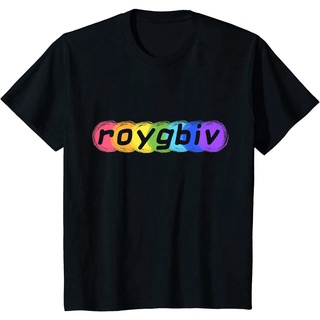 KL ROYGBIV เรนโบว์สีน้ําศิลปะศิลปะครูของขวัญเสื้อยืดเสื้อยืดสําหรับผู้ชายผู้หญิงเสื้อยืดผ้าฝ้าย vdo