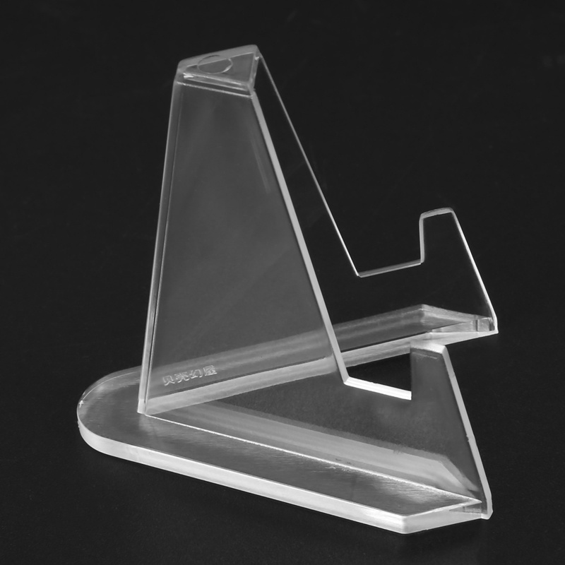 10x Transparent plastic Medals Coins Display Stand Easel Show Holder ...