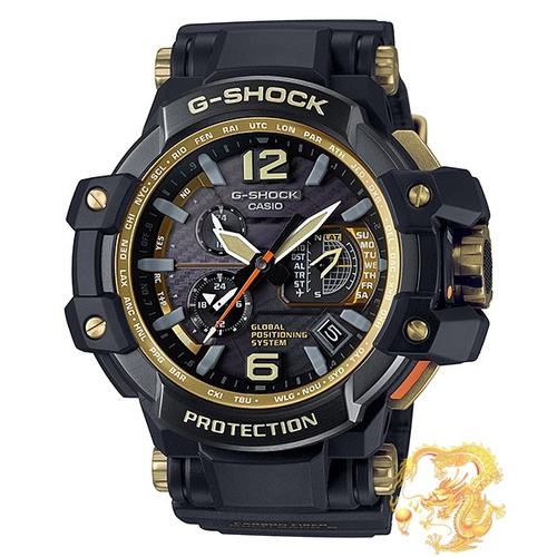 G-Shock GRAVITY MASTER รุ่น GPW-1000GB-1ADR สีดำ-ทอง GPS HYBRID WAVE CEPTOR