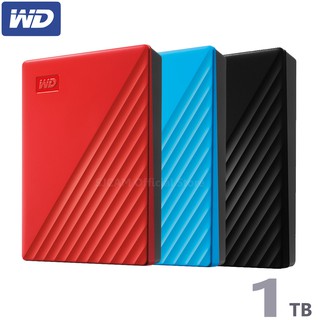 WD External Harddisk 1TB ฮาร์ดดิสก์แบบพกพา รุ่น NEW My Passport ,1 TB, USB 3.0 External HDD 2.5" ฮาร์ดดิสก์ ประกัน 3ปี