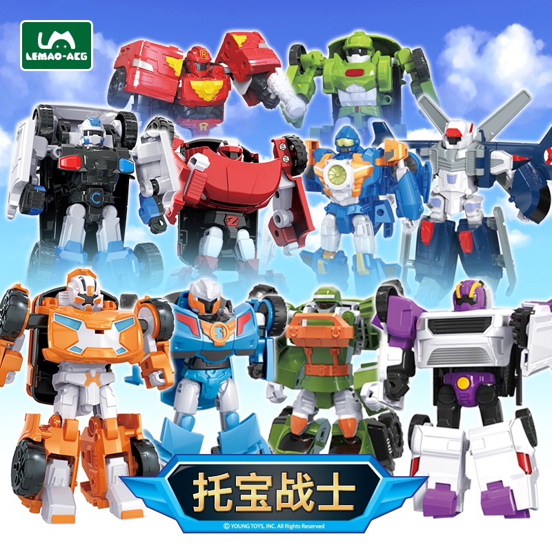 Korea Tobot Transformation Robot Toys Anime Cartoon Brothers Tobot