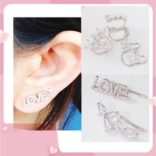 ✅ จิวหูหนีบ ต่างหูหนีบ ear cuff เกาหลี สแตนเลสแท้ งานพรีเมี่ยม สินค้าจริงสวยงามมาก