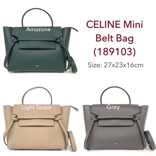 **สอบถามstockก่อนกดสั่ง** Celine mini belt bag กระเป๋า ซีลีน มินิ มีสายยาว สะพายได้ ของแท้ ส่งฟรี EMS ทั้งร้าน