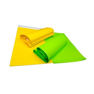 ถุงพัสดุ ถุงไปรษณีย์พร้อมแถบกาว ถุงกันน้ำ รวมไซต์ สีเหลือง / เขียว / ฟ้า / ขาว / ชมพู 1 มัด (10 ใบ)
