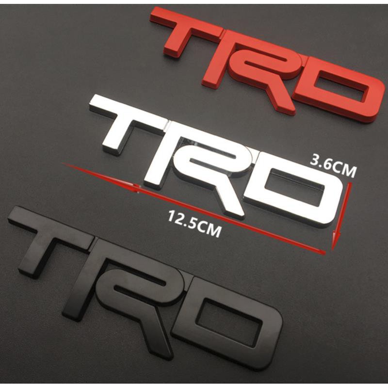 โลโก้สัญลักษณ์ TRD Toyota 3D