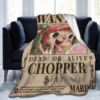 ผ้าห่ม ผ้าฟลีซ ผ้าสักหลาด ลายอนิเมะ One Piece-Tony Tony Chopper ขนาด 50x40 นิ้ว 60x50 นิ้ว 80x60 นิ้ว สําหรับสี่ฤดู