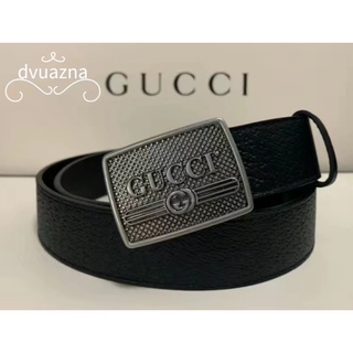 เข็มขัดหนังสไตล์หัวเข็มขัดวินเทจ GUCCI ของแท้