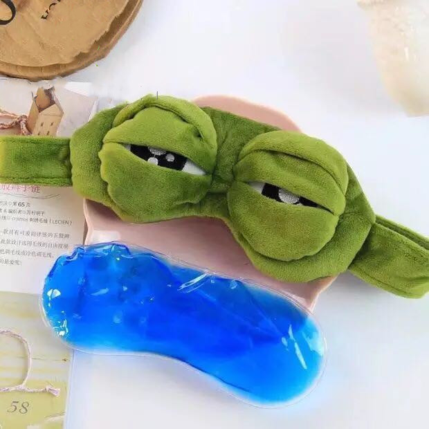 NECE eye mask แผ่นความเย็น ผ้าปิดตา หน้ากากปิดตา หน้ากากตากบ นอนหลับ ผ้าปิดตาพร้อมเจล ลายน่ารัก​กวนๆ