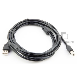 USB Type A to USB Type B Cable สำหรับ Printer, Arduino Black 1.5m/3m/5m สาย