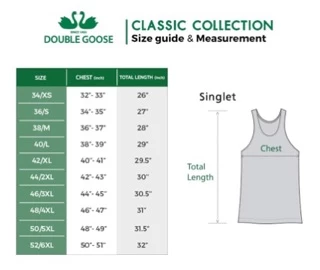 เสื้อตราห่านคู่ เสื้อกล้าม รุ่นคลาสสิก สีขาว 1 กล่อง (6 ตัว)