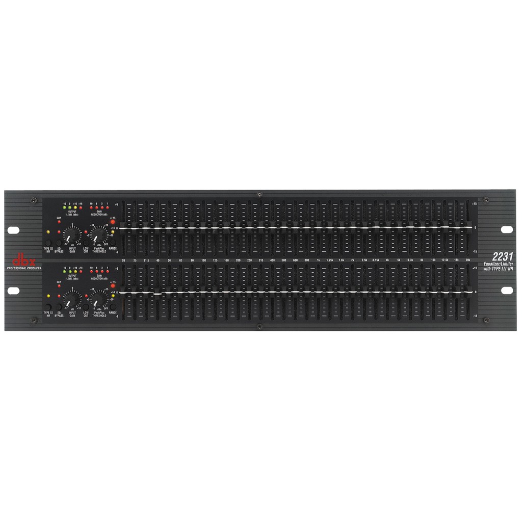 EQ Equalizer เครื่องปรับแต่งสัญญาณเสียง DBX 2231 31 Band dbx Graphic Equalizer/Limiter with Type III