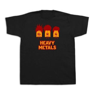 [100% Cotton] เสื้อยืดลําลอง ผ้าฝ้าย แขนสั้น พิมพ์ลายสัญลักษณ์ Heavy metals rock spring NGkila46DCllgc56