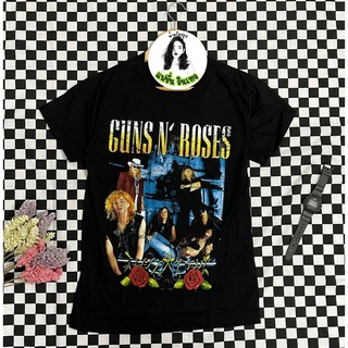 เสื้อยืดวินเทจวง GUNS N’ ROSES แฟชั่นวินเทจยุค90 ราคาถูก