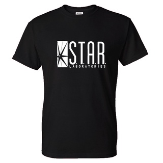 เสื้อยืดครอปเสื้อยืดลําลอง ผ้าฝ้าย แขนสั้น คอกลม ลาย Star Labs สไตล์วินเทจ สําหรับผู้ชาย และผู้หญิงS-5XL