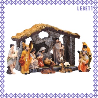 Easter Resurrection Scene Easter Nativity Scene ชุดโมเดลตุ๊กตาเรซิ่นสําหรับตกแต่งบ้านอีสเตอร์