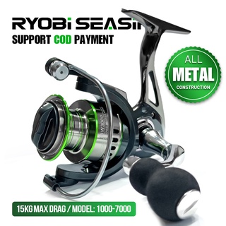 รอกตกปลาโลหะ RyobiSeasir DW1000-7000 Max Drag 15kg 14+1 BB COD