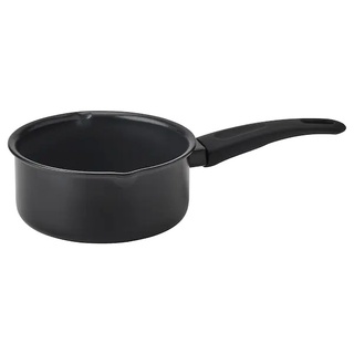 หม้อ หม้อมีด้าม เฮ็มลาแกด หม้อด้าม ดำ1 ลิตร HEMLAGAD Saucepan black1 l