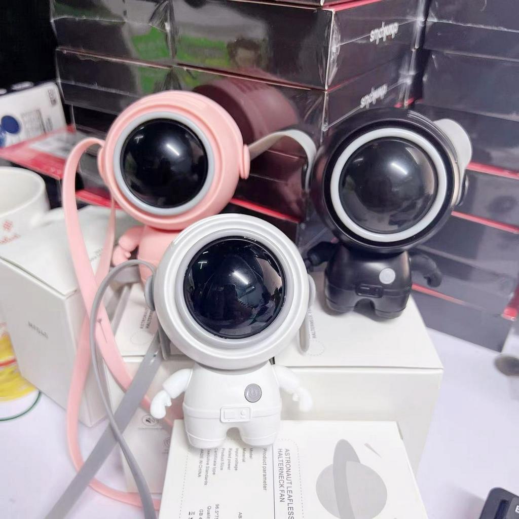 พร้อมส่ง MF040 พัดลมพกพาขนาดเล็ก 3สี มีสายคล้องคอ ปรับหมุนได้ 360° ของขวัญสำหรับเด็ก