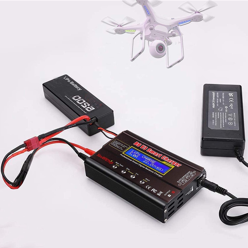 ชาร์จiMAX B6 V3 80W 6A Battery Charger LiHv Lipo NiMh Li-ion Ni-Cd ...