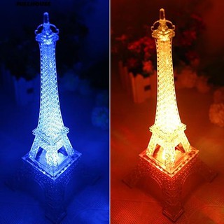 ‼♥ Mini 7 สีเปลี่ยน Eiffel Tower โคมไฟ LED Light กลางคืนตกแต่ง Romatic