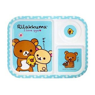 อุปกรณ์ใส่อาหาร ถาดหลุมเมลามีน 10.5 นิ้ว SUPERWARE I LOVE RILAKKUMA ใช้สำหรับใส่อาหารหรือผักผลไม้ตามที่ต้องการ