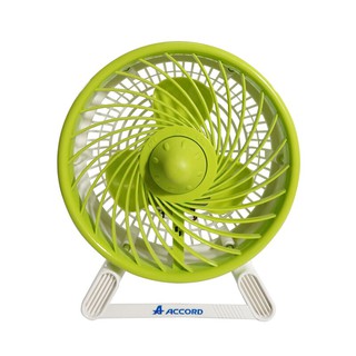 พัดลมเล็กตั้งโต๊ะ 7 นิ้ว คละสี Accord DT-78 TURBO Mini fan, 7 inch table, assorted colors, Accord DT-78 TURBO