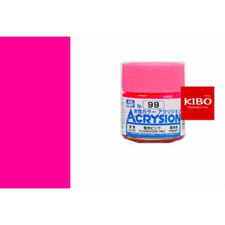 สีสูตรน้ำ ACRYSION COLOR N99 FLUORESCENT PINK (Gloss) 10ml