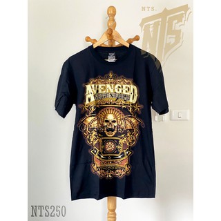 เสื้อยืดผ้าฝ้ายพรีเมี่ยม 250 A7X Avenged Seven Fold เสิ้อยืดดำ เสื้อยืดชาวร็อค เสื้อวง New Type System  Rock brand