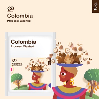 กาแฟดริป Drip bag coffee แบบซอง Colombia Huila ขนาด 10 กรัม