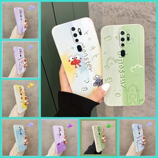 เคส OPPO A9 2020 เคส OPPO A5 2020 เคส oppo a9 2020 a5 2020 เคสโทรศัพท์มือถือ tpu ขอบตรง แบบนิ่ม กันกระแทก ลายการ์ตูน สําหรับ OPPO A9 A5 2020