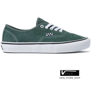 VANS AUTHENTIC SKATE JUNGLE GREEN WHITE SNEAKERS สินค้ามีประกันแท้