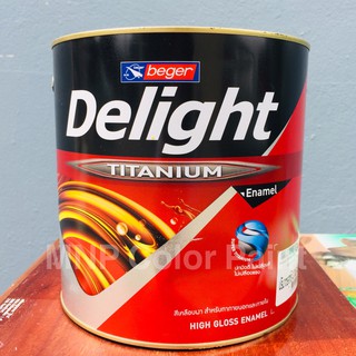 สีน้ำมัน สีน้ำมันเบเยอร์ Delight ขนาด 3.785 ลิตร ใช้ได้ทั้งงานไม้และงานเหล็ก