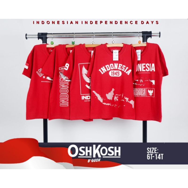 เสื้อยืดเด็ก Oshkosh Independent days 6-14 T
