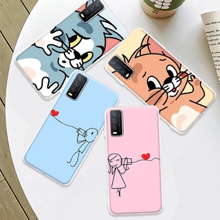 เคสโทรศัพท์ คู่รัก อ่อนนุ่ม เคส VIVO Y11s Y12s