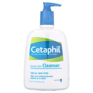 เซตาฟิล ครีมทำความสะอาดผิว 473มล. ผลิตภัณฑ์เวชสำอาง Cetaphil Gentle Skin Cleanser 473ml ผลิตภัณฑ์ดูแลผิว ผลิตภัณฑ์เพื่อส