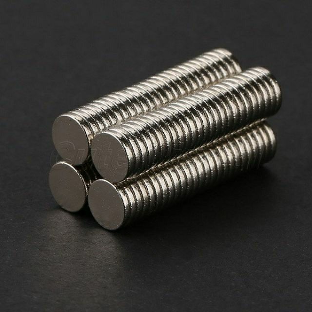 N35 100 ชิ้น Mini Disc Earth Neodymium Super Strong Magnets Craft 5 มิลลิเมตร x 1 มิลลิเมตรแม่เหล็ก 