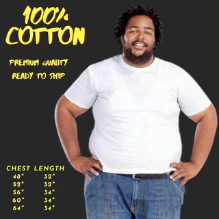 MenFashion Short-Sleeve Round Neck T-shirt Plus Size 100% Cotton Available Sizes From 48-64 Chest Ready to ship!